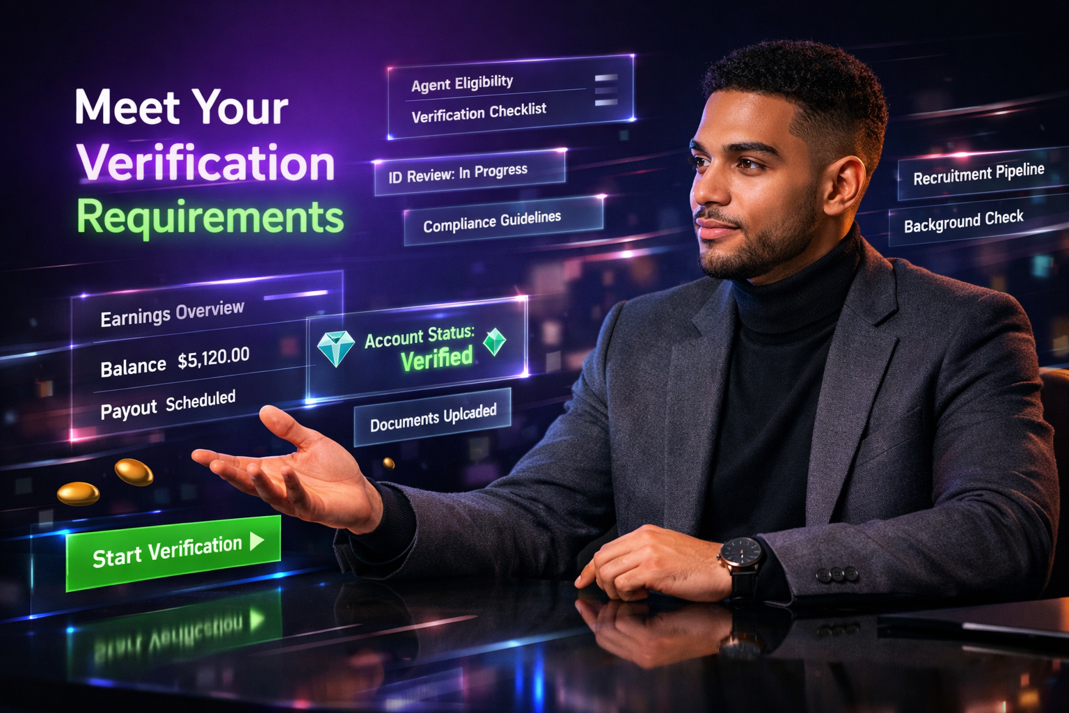 Featured image for a guide explaining chamet agent requirements, eligibility rules, verification steps, and compliance checks for recruiters on chamet agency.