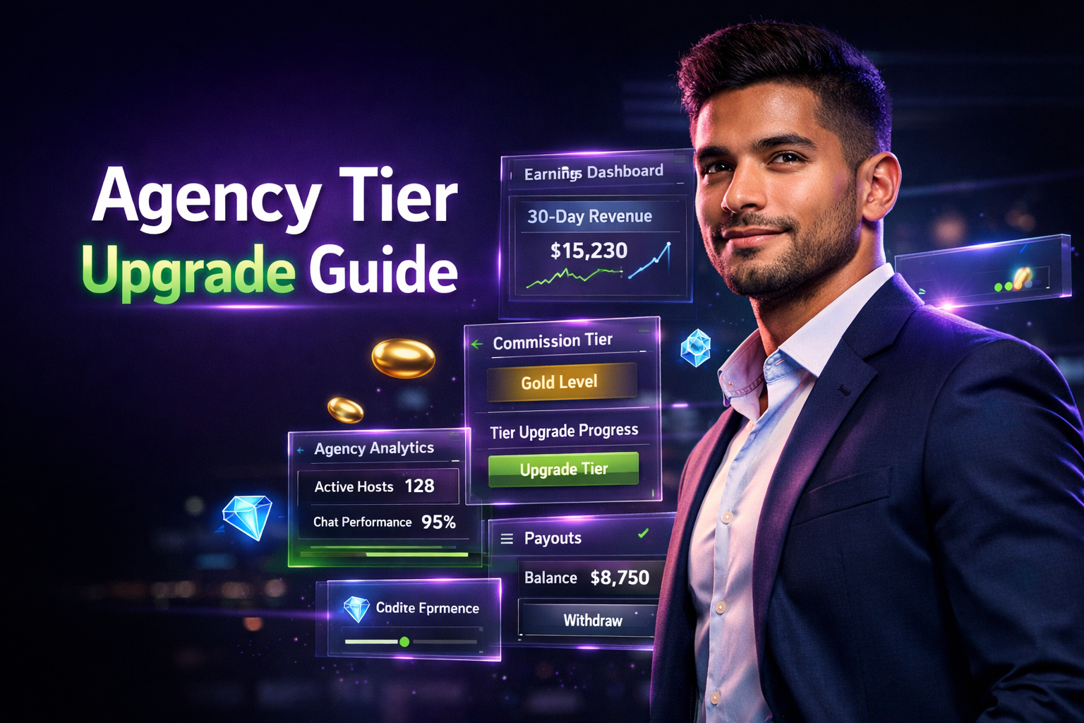 Chamet agency tier upgrade guide to increase 30-day revenue